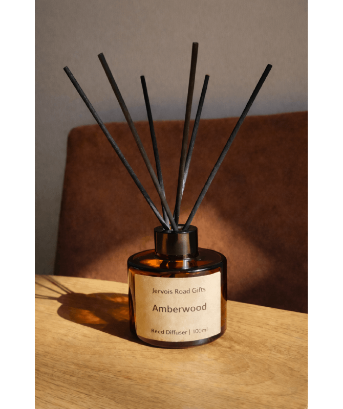Jervois Road Gifts - Amberwood Scent - Reed Diffuser