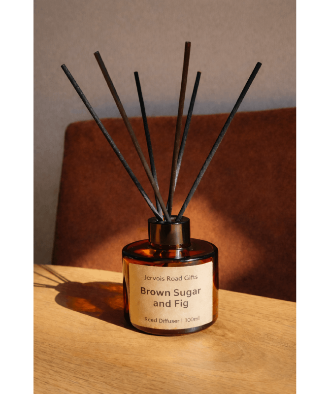 Jervois Road Gifts - Brown Sugar and Fig Scent - Reed Diffuser