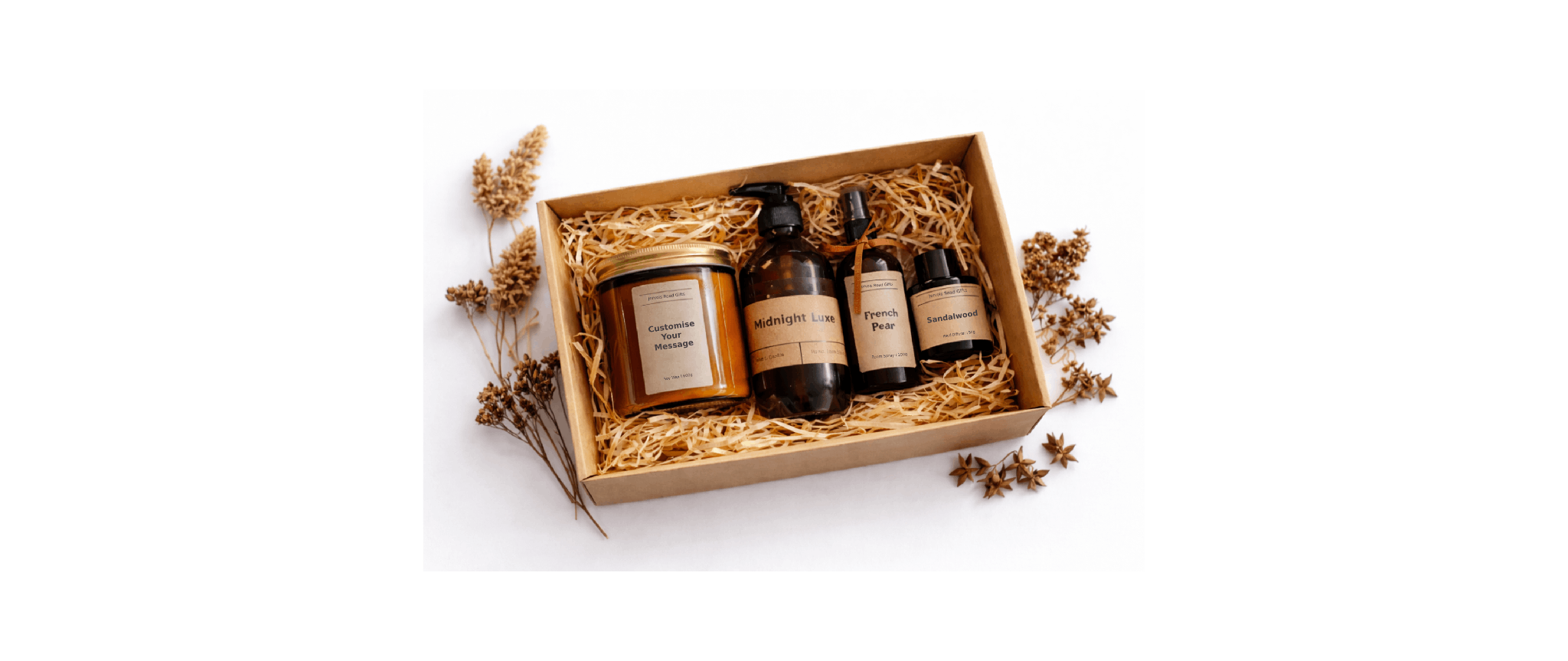 Soy candle in amber jar with kraft box - My Collection - Candle - Handwash - room spray - reed diffuser