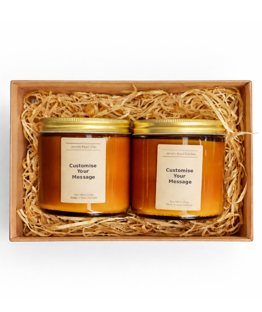 Large candle gift box by Jervois Road Gifts